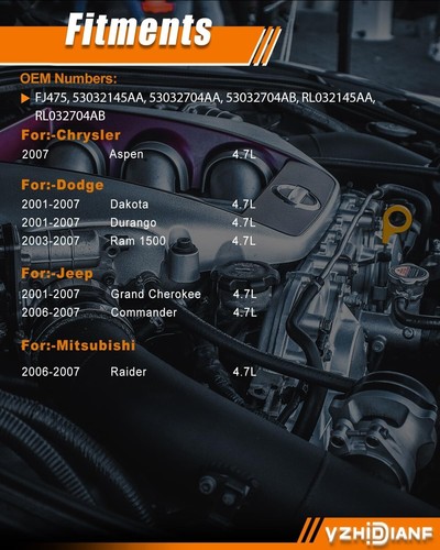 High-Performance 4.7L Fuel Injectors - Efficient & Direct-Fit for Dodge, Jeep - Picture 4 of 11