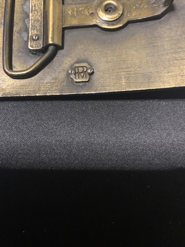 Vintage brass Roy Rogers Happy Trails Belt Buckle PPM Rare (needs cleaning) - Picture 6 of 8