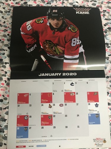 CHICAGO BLACKHAWKS 2019-20 TEAM WALL CALENDAR SGA 10/14/19 - Picture 6 of 12