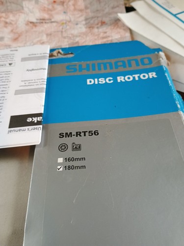 New Shimano SM RT 180mm Brake Rotor Disc 6-Bolt Free Shipping - Picture 2 of 5
