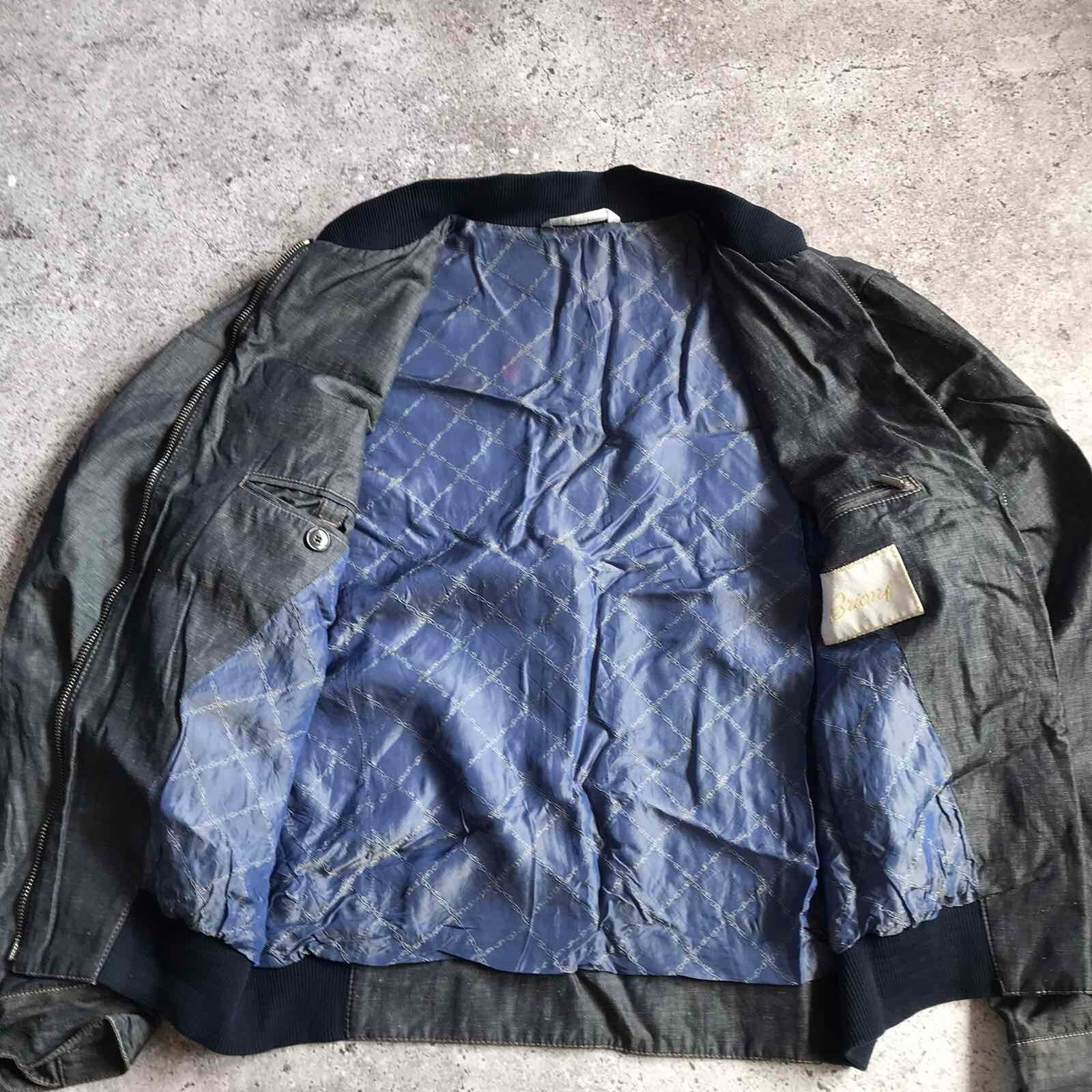 Brioni Silk Bomber Jacket Navy Great Travel Jacke… - image 4