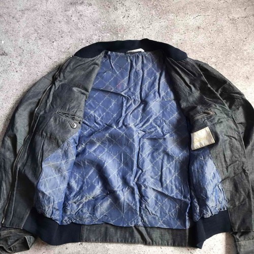 Brioni Silk Bomber Jacket Navy Great Travel Jacket Sz M - Picture 4 of 13