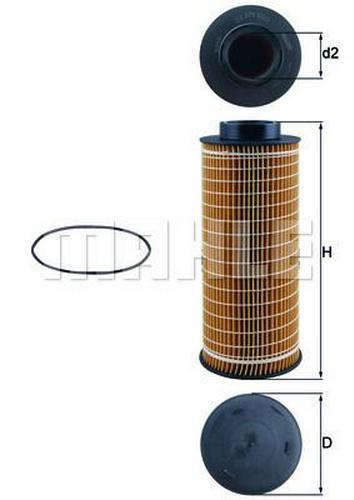 MAHLE ORIGINAL Filtro de aceite Filtro de aceite motor Filtro aceite OX 376D - Imagen 5 de 6