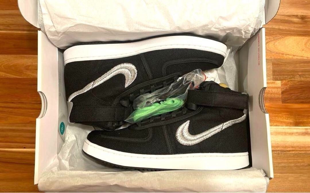 Stussy × Nike Vandal Black High-Top Sneakers US 9.5 (27.5 cm) New
