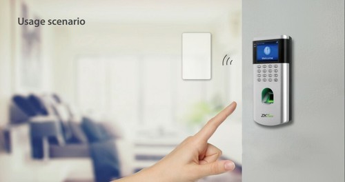 KIT de control de acceso Zkteco cerradura de puerta de huellas dactilares acceso magnético tarjeta de identificación pase EE. UU. - Imagen 2 de 10