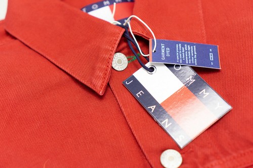 Tommy Hilfiger Damen Jeansjacke Baumwolle Rot Vy0 Größe XS - Bild 8 von 8