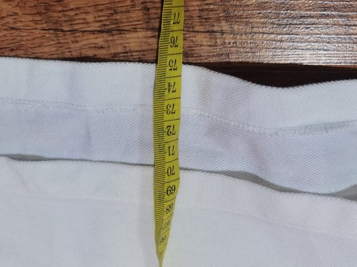 Ralph Lauren white 100 % cotton polo shirt Medium custom fit - Picture 12 of 13