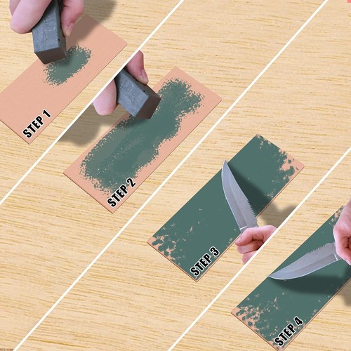 13 pz set pietra affilatrice coltello doppia grana 400/1000 3000/8000 grana nuovo - Foto 9 di 9