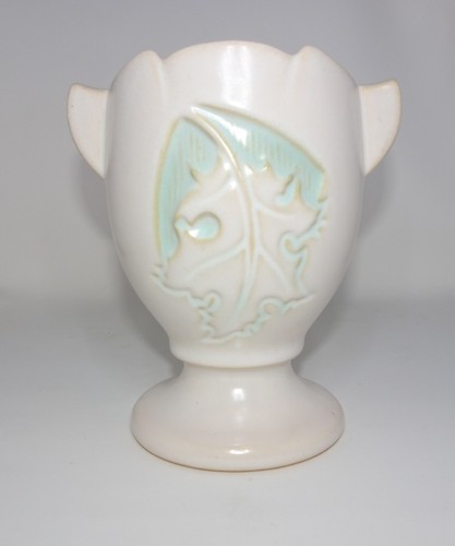 Roseville Pottery White/Green Silhouette Vase 779-5 Excellent Condition 1950’s - Picture 2 of 6