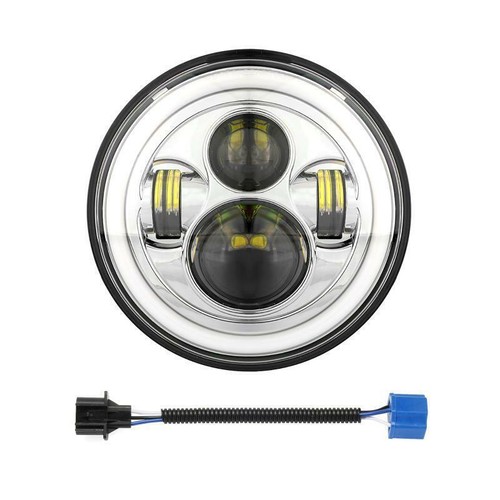 7" LED Headlight 4.5" Fog Passing Lights For Harley Heritage Softail Classic US - Picture 4 of 12