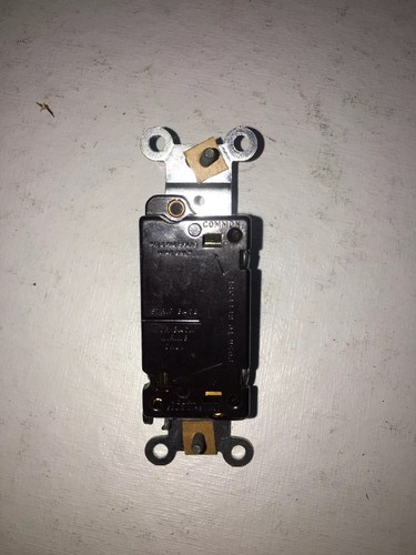 Vintage Leviton Dark Brown 3-way Wall Switch 15a-120 1453-2 , San 215 Commercial - Picture 5 of 6