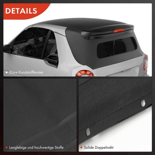 Capota descapotable Softtop negra para Smart Fortwo Cabrio 451 1.0 Brabus desde 2007 - Imagen 2 de 8