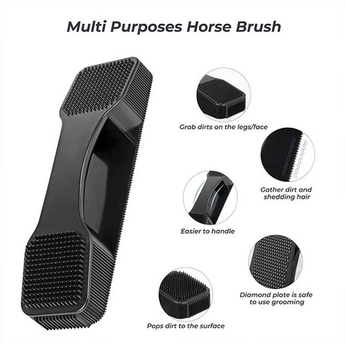Horses Grooming Brush Pet Dogs Cats Deshedding Tool for Removing Tangled Hair - Picture 3 of 10