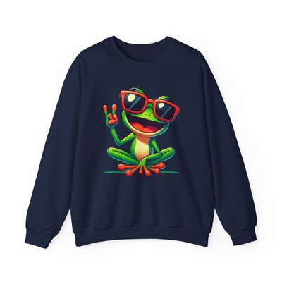 Chill Vibes Amphibian - Funky Frog Sweatshirt