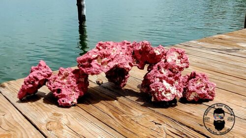 ARK Pink Dry Reef Rock Aragonite Base, Porous Aquariums Live - Picture 2 of 4