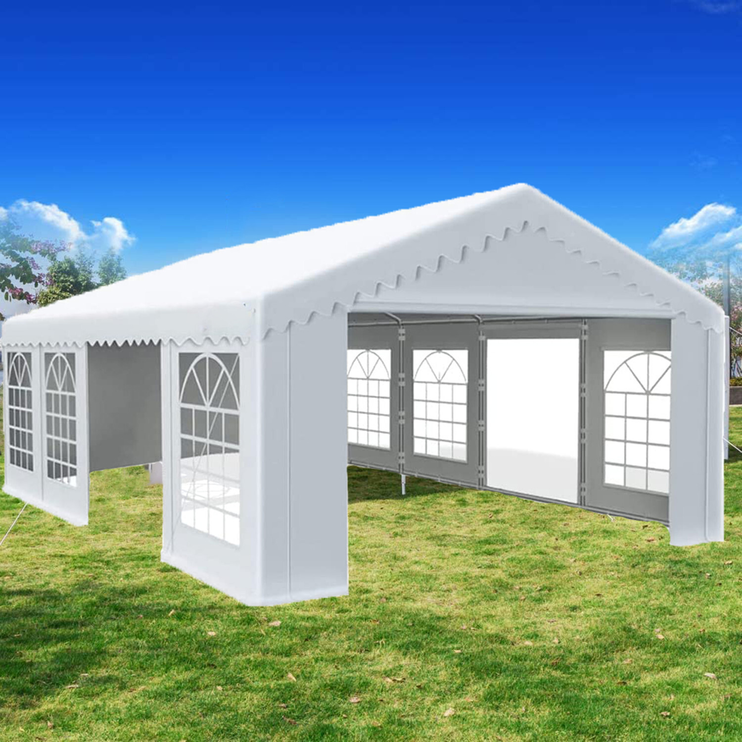 13'x26' Heavy Duty Wedding Party Tent Outdoor Gazebo Canopy Tent Removable Walls
