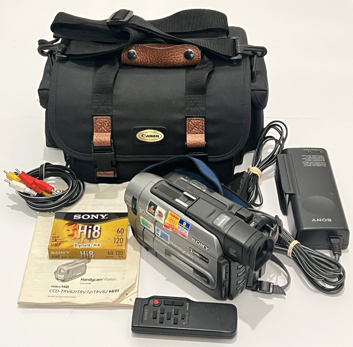 Sony CCD-TRV80 Stereo HI8 8mm Video camera Camcorder VCR