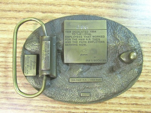 THEN AND NOW EISENBAHN MESSING GÜRTELSCHNALLE IRA'S - Bild 2 von 8
