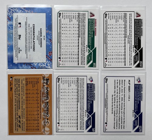 Lote Gabriel Moreno 2023 Topps Holiday Relic Rookie Parche Actualización 35 Aniversario - Imagen 2 de 6
