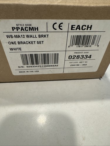 New Bose WB-MA12 Wall Bracket Set White Speaker Mount - Picture 7 of 7
