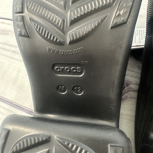 CROCS SIREN STUDDED CLOGS Black W/ Silver Studs SOLD OUT Men 12 Women 14 - Picture 10 of 12