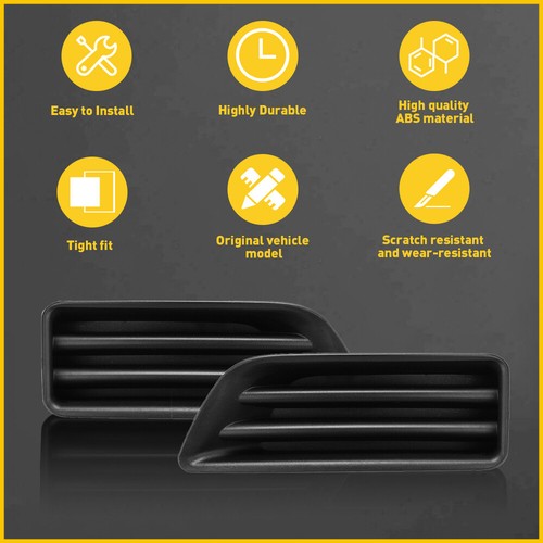 For 2006-2007 Honda Accord Sedan 1 Pair Fog Light Lamp Cover Cap Black LH RH - Bild 2 von 9