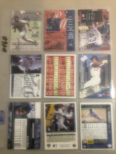 Raul Mondesi ⚾️LA Dodgers Baseball Cards ⚾️ 9 Card Lot W/ Topps RC ⚾️ - Picture 2 of 12
