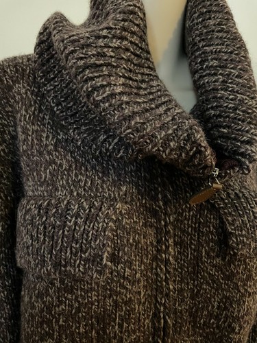 LES COPAINS wool/alpaca blend zip cardigan knit - Picture 2 of 5
