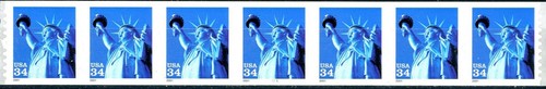 Statue of Liberty in Blue S/A $.34 Denominated MNH PNC7 PL 1111 Scott’s 3477 - Picture 1 of 2
