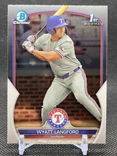 2023 Bowman Draft Chrome #BDC-106 Wyatt Langford 1st Bowman
