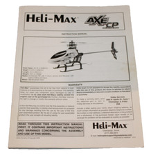 Heli-Max AXE CP Instruction Manual ONLY RC Helicopter