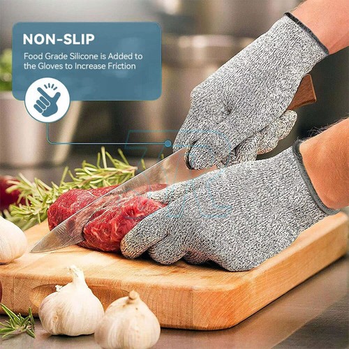 Safety Stainless Steel Cut Proof Stab Resistant Wire Metal Mesh Butcher Glove AU - Picture 5 of 14