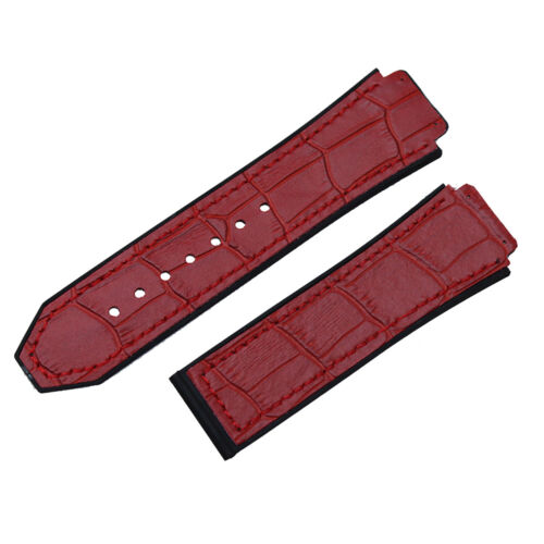 New Alligator Design Rubber Replacement Watch Band Strap For(FIT)Hublot Big Bang - Picture 7 of 10