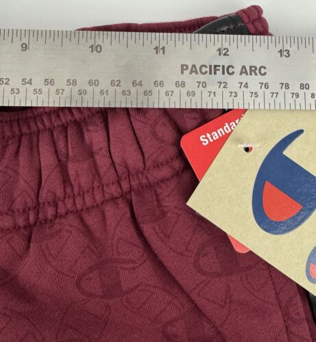 NEW Champion Classic Fleece Logo Links Sweatpants Size S Maroon Men's $70 - Picture 3 of 12