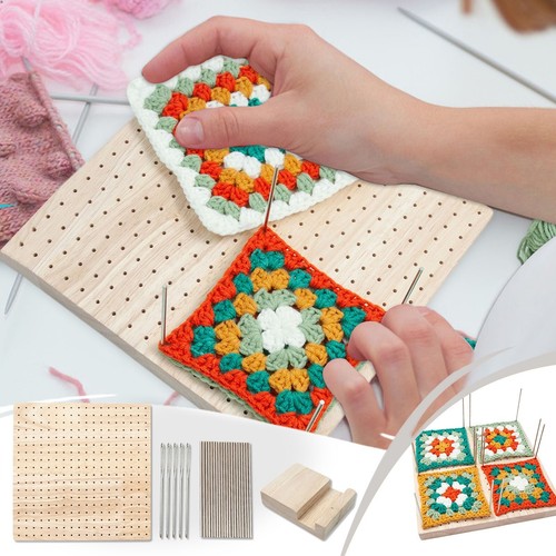 Blocking Board Set Knitting Hand Crafts Decoration Accessories Hook Holder Woven - Picture 1 of 18