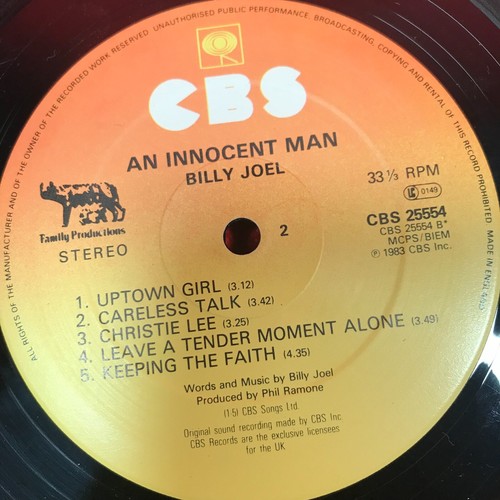 BILLY JOEL An Innocent Man 1983 UK VINYL LP + INNER Uptown Girl Longest Time ~* - Picture 5 of 6