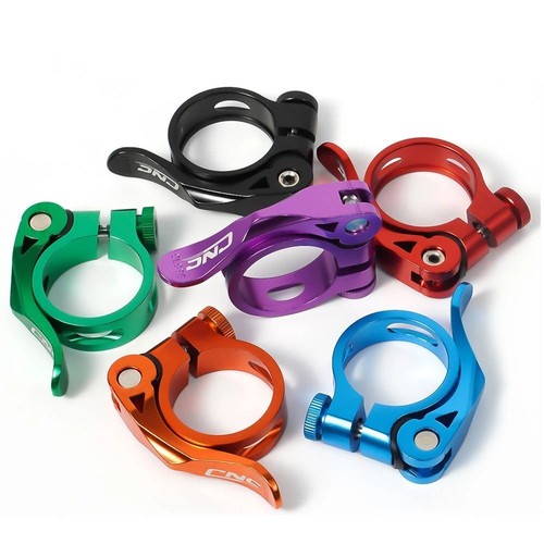 MTB Bicycle Seat Clamp Alloy Quick Release Road Post Saddle Clamps 31.8/34.9mm◈ - Picture 5 of 20