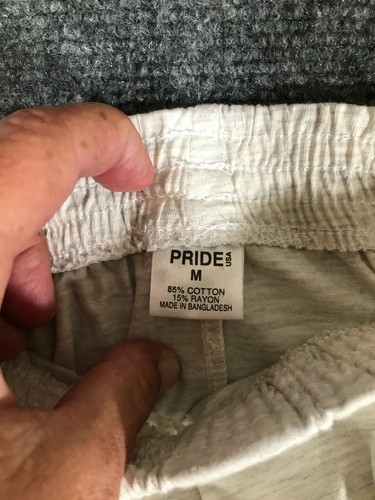 Pride USA Boxer Style Shorts Medium M Men/Teens Gray Elastic Waist Regular - Picture 6 of 7