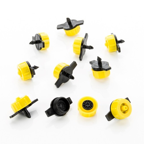 10x Micro Dripper Mini Dripper Garden Irrigation Druckreguliert Yellow 8L/H - Picture 2 of 7