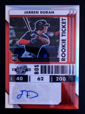 2022 Chronicles Jarren Duran Contenders Optic Holo Prizm Rookie Ticket Auto #10