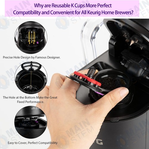 2 Packs Reusable K Cups for Keurig Multistream Technology Coffee Pods Filters - Picture 6 of 7