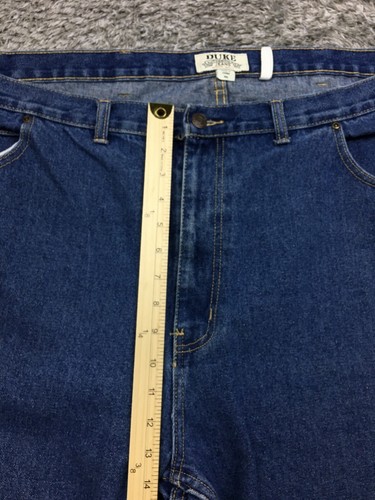 Duke Straight Leg Jeans Mens Size 46x32 Blue Dark Wash Denim Straight Leg - Picture 8 of 14
