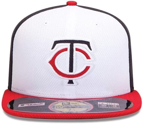 New Era 59Fifty Mens Hat MINNESOTA TWINS RED WHITE Diamond ERA Size 7 7/8 CAP - Picture 2 of 3