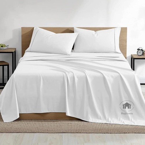 Queen Size Bed Sheets 600 Thread Count Egyptian Cotton 15 Inch Deep Pocket Fit - Picture 2 of 7