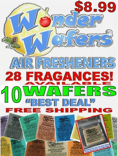10 Wonder Wafers Ambientador PACK OBLEAS NU CAR Cuero Canela Algodón Royale - Imagen 1 de 40