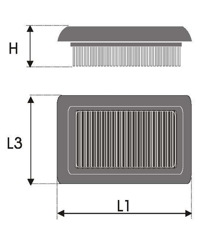 Filtro de aire de rendimiento para ajuste Citroen C4 II (B7) 1.6L AZUL HDI (Años 11/14>) - Imagen 2 de 5