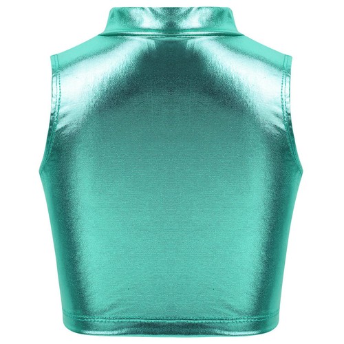 Camiseta sin mangas de baile metálica para niñas de Estados Unidos - Imagen 43 de 56