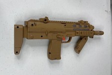 Tan Toy Laser Gun Makes Noise and Lights Up when Trigger is Pulled Unmarked 13"