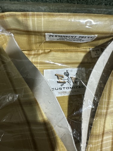 Vintage Ely & walker customized half sleeve shirt size s 14-14 1/2 E & W New Nos - Picture 6 of 10