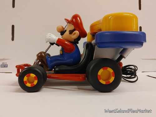 Nintendo Mario Kart Corded Telephone Vintage 2002 Tested/Works NO Lightning Bolt - Zdjęcie 5 z 24
